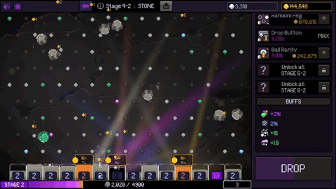 gif of plinkidle gameplay